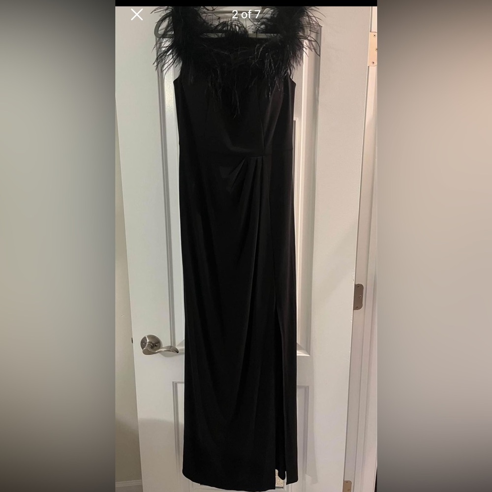 Alex Evenings Feather Dress 4